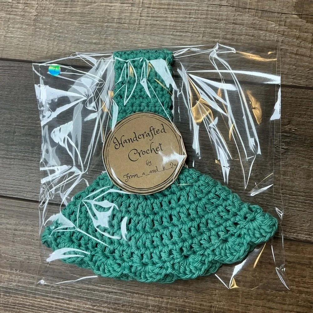 Kitchen Tea Hand Towel Holder Topper Cotton‎ Handcrafted Handmade Crochet